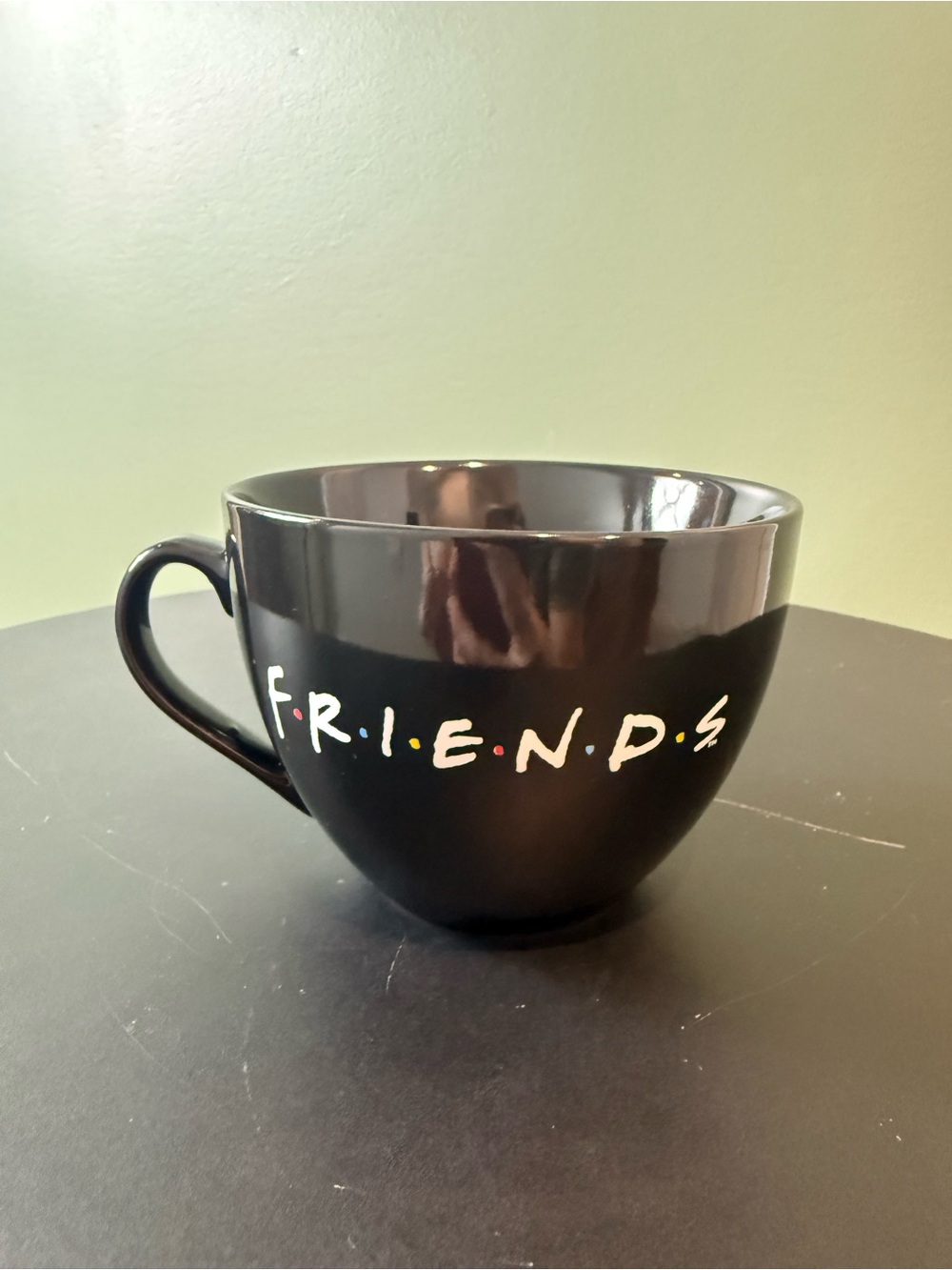 Friends TV Series Central Perk Black Ceramic Coffee Cup Mug 14 Ounce